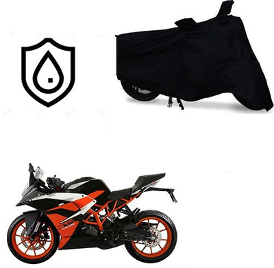 Mdstar Waterproof Two Wheeler Cover for KTM(RC 200, Black)