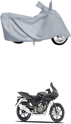 Coverit Two Wheeler Cover for Bajaj(Pulsar 220 DTS-i, Silver)