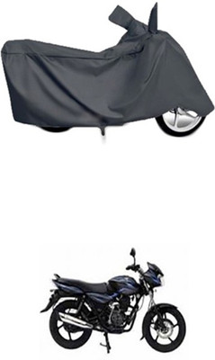 Toy Ville Two Wheeler Cover for Bajaj(Discover 100 DTS-i, Grey)