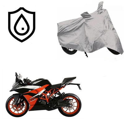 saanvi Waterproof Two Wheeler Cover for KTM(RC 200, Silver)