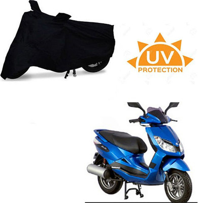 SRENTERPRISES Waterproof Two Wheeler Cover for Bajaj(Sunny, Black)