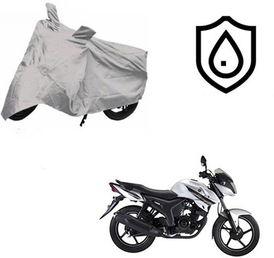 SRENTERPRISES Two Wheeler Cover for Yamaha(SZ-S, Silver)