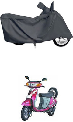 Toy Ville Two Wheeler Cover for Kinetic(Nova, Grey)
