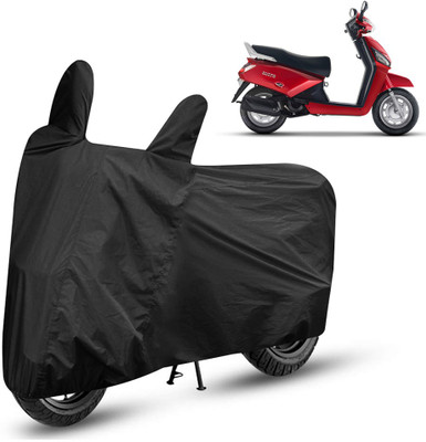 AutoRetail Two Wheeler Cover for Mahindra(Gusto, Black)