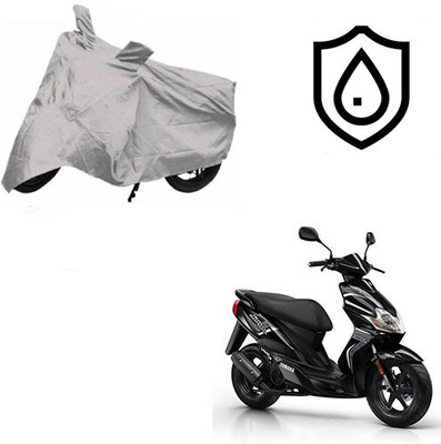 SRENTERPRISES Two Wheeler Cover for Yamaha(Jog R, Silver)
