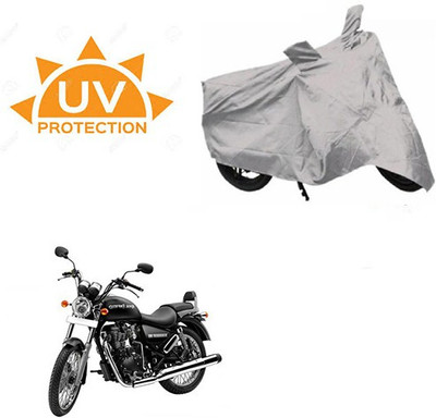 SRENTERPRISES Two Wheeler Cover for Royal Enfield(Thunderbird 350, Silver)