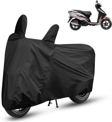 THE REAL ARV Two Wheeler Cover for TVS(Wego, Black)