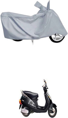 Toy Ville Two Wheeler Cover for Kinetic(Silver)