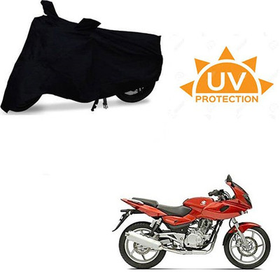 Mdstar Waterproof Two Wheeler Cover for Bajaj(Pulsar 220 DTS-i, Black)