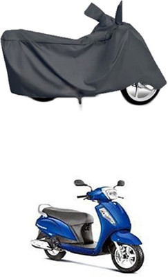 Coverit Two Wheeler Cover for Suzuki(Grey)