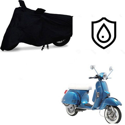 SRENTERPRISES Two Wheeler Cover for LML(Star Euro, Black)
