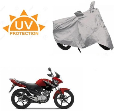 SRENTERPRISES Waterproof Two Wheeler Cover for Yamaha(YBR 125, Silver)