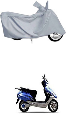 Coverit Two Wheeler Cover for Lohia(Fame, Silver)