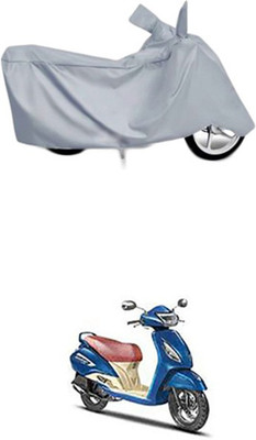 Wild Panther Two Wheeler Cover for TVS(Silver)