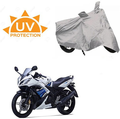 SRENTERPRISES Two Wheeler Cover for Yamaha(YZF R15 S, Silver)