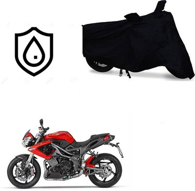 SRENTERPRISES Two Wheeler Cover for DSK Benelli(TNT R, Black)