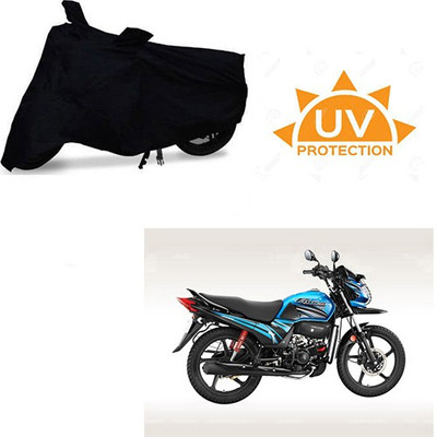 SRENTERPRISES Two Wheeler Cover for Honda(Passion Pro TR, Black)