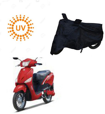 Feel heaven Waterproof Two Wheeler Cover for Hero(E Scoot, Black)
