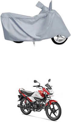 Coverit Two Wheeler Cover for Hero(Splendor I Smart, Silver)