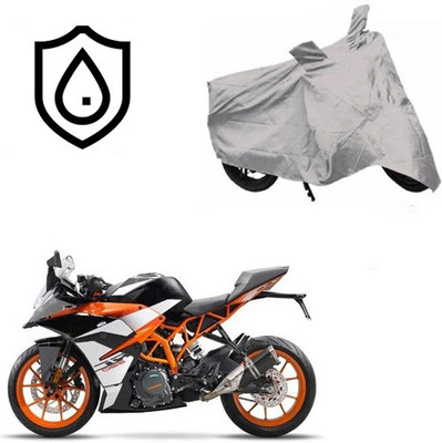 SRENTERPRISES Two Wheeler Cover for KTM(RD 350, Silver)