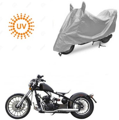 saanvi Waterproof Two Wheeler Cover for Harley Davidson(Bobber 350, Silver)