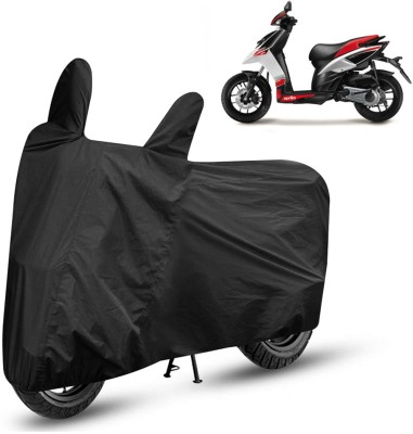 AutoRetail Waterproof Two Wheeler Cover for Aprilia(SR 125, Black)