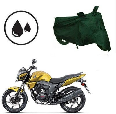 RPSENTTERPR Waterproof Two Wheeler Cover for Honda(CB Trigger, Green)