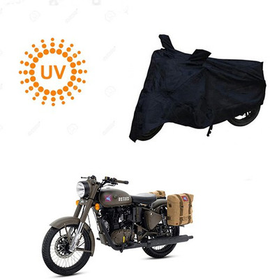 RPSENTTERPR Waterproof Two Wheeler Cover for Royal Enfield(Classic 500, Black)