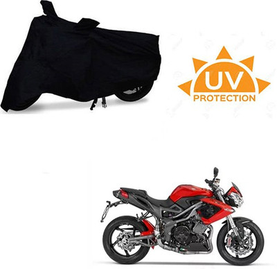 SRENTERPRISES Two Wheeler Cover for DSK Benelli(TNT R, Black)
