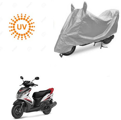 Feel heaven Waterproof Two Wheeler Cover for Yamaha(Ray Z, Silver)