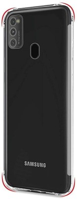 CELLCAMPUS Pouch for Samsung Galaxy M21(Transparent, White, Grip Case, Pack of: 1)