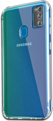 Phone Back Cover Pouch for Samsung Galaxy M30s(Transparent, White, Grip Case, Pack of: 1)