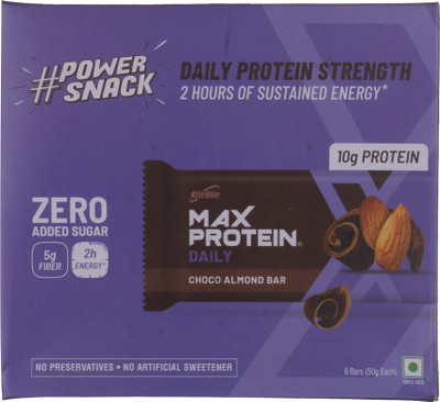 RiteBite Max Protein Daily Choco Almond 10gm Protein Bar Box Pouch(300 g)