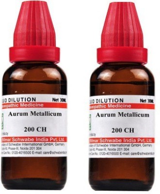 Dr.Willmar Schwabe India Aurum Metallicum 200CH Liquid(2 x 30 ml)