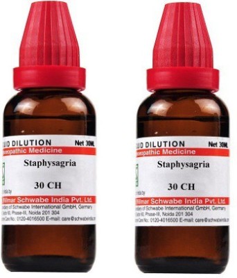 Dr.Willmar Schwabe India Staphysagria 30CH Liquid(2 x 30 ml)