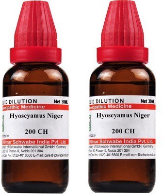 Dr.Willmar Schwabe India Hyoscyamus Niger 200CH Liquid(2 x 30 ml)