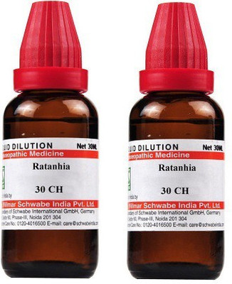 Dr.Willmar Schwabe India Ratanhia 30CH Liquid(2 x 30 ml)