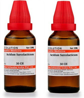 Dr.Willmar Schwabe India Acidum Sarcolacticum 30CH Liquid(2 x 30 ml)