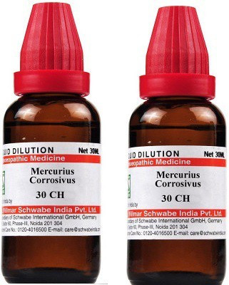 Dr.Willmar Schwabe India Mercurius Corrosivus 30CH Liquid(2 x 30 ml)