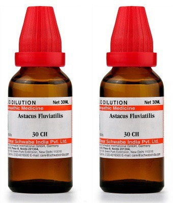 Dr.Willmar Schwabe India Astacus Fluviatilis 30CH Liquid(2 x 30 ml)