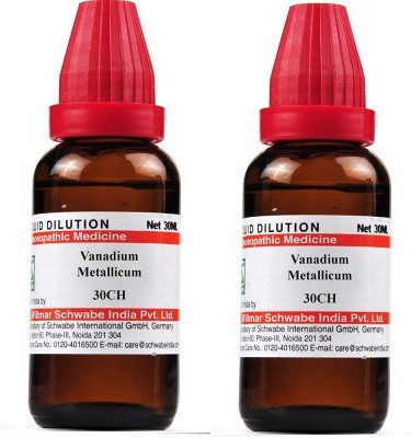 Dr.Willmar Schwabe India Vanadium Metallicum 30CH Liquid(2 x 30 ml)