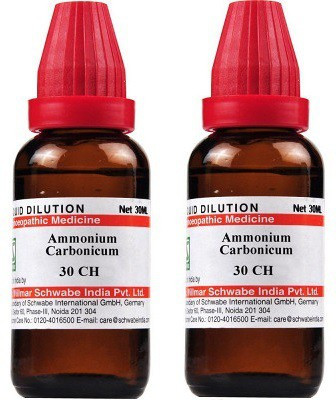 Dr.Willmar Schwabe India Ammonium Carbonicum 30CH Liquid(2 x 30 ml)