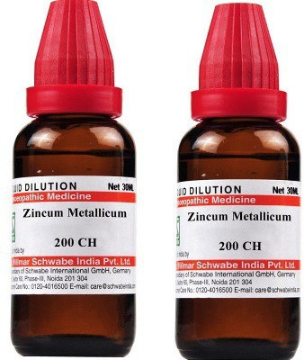 Dr.Willmar Schwabe India Zincum Metallicum 200CH Liquid(2 x 30 ml)