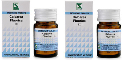 Dr.Willmar Schwabe India Calcarea Fluorica 3X Tablets(2 x 20 g)