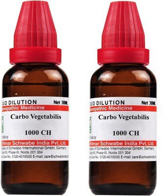 Dr.Willmar Schwabe India Carbo Vegetabilis 1000 CH Liquid(2 x 30 ml)