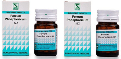 Dr.Willmar Schwabe India Ferrum Phosphoricum 12X Tablets(2 x 20 g)