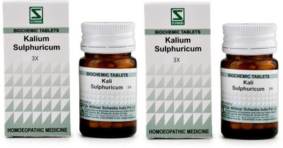 Dr.Willmar Schwabe India Kali Sulphuricum 3X Tablets(2 x 20 g)