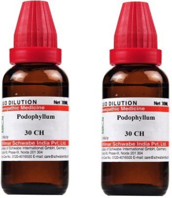 Dr.Willmar Schwabe India Podophyllum 30CH Liquid(2 x 30 ml)