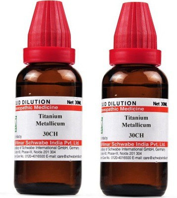 Dr.Willmar Schwabe India Titanium Metallicum 30CH Liquid(2 x 30 ml)