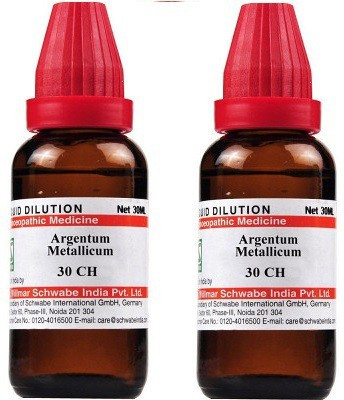Dr.Willmar Schwabe India Argentum Metallicum 30CH Liquid(2 x 30 ml)